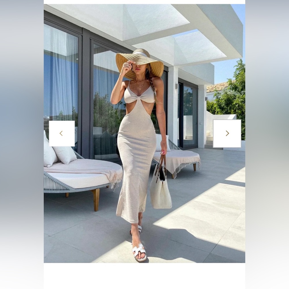 Milk and Honey LA cutout maxi dress NWT